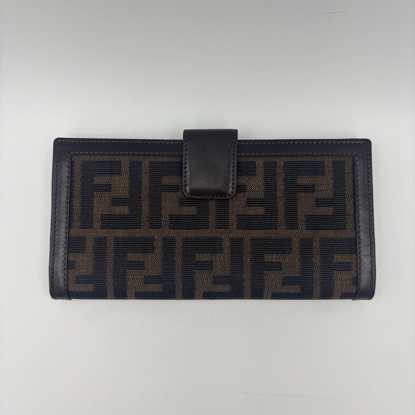 Fendi Vintage Zucca FF Logo Continental Wallet - Pre Owned ✨