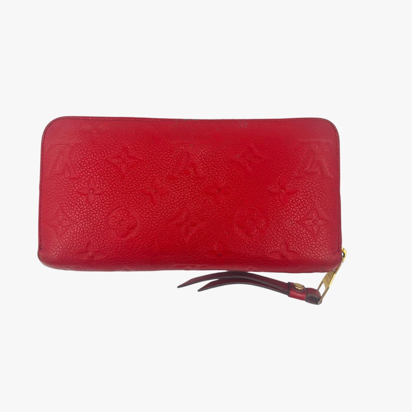 Louis Vuitton Zippy Wallet Empreinte Leather Red - Pre Owned ✨