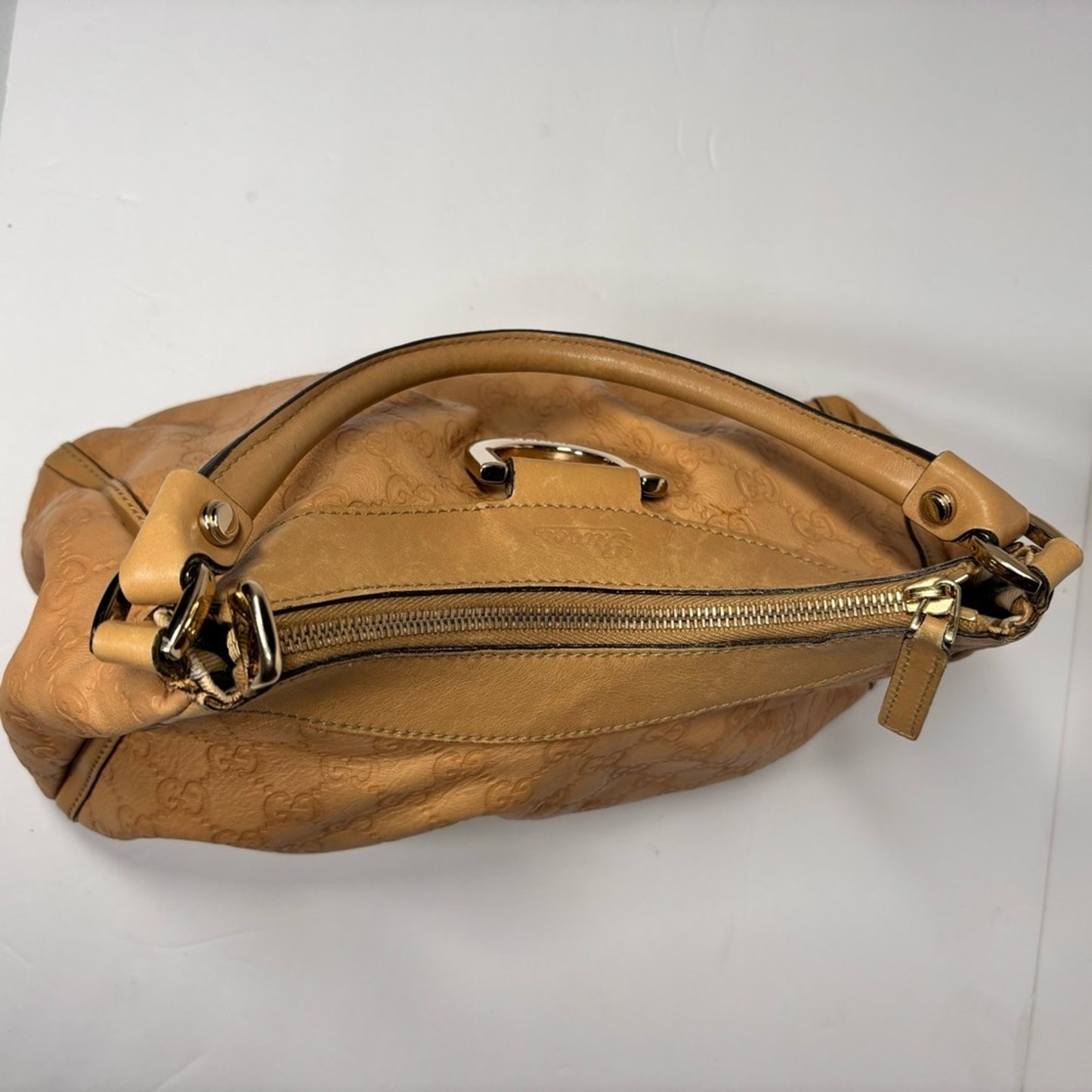 Gucci Light Brown Guccissima Leather Small D Ring Shoulder Bag ✨