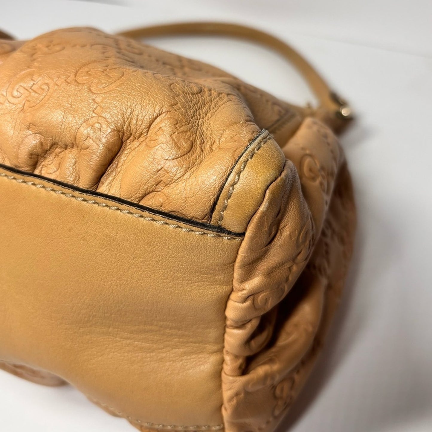 Gucci GG Abbey Leather Small D Ring Vintage Shoulder Bag with COA✨