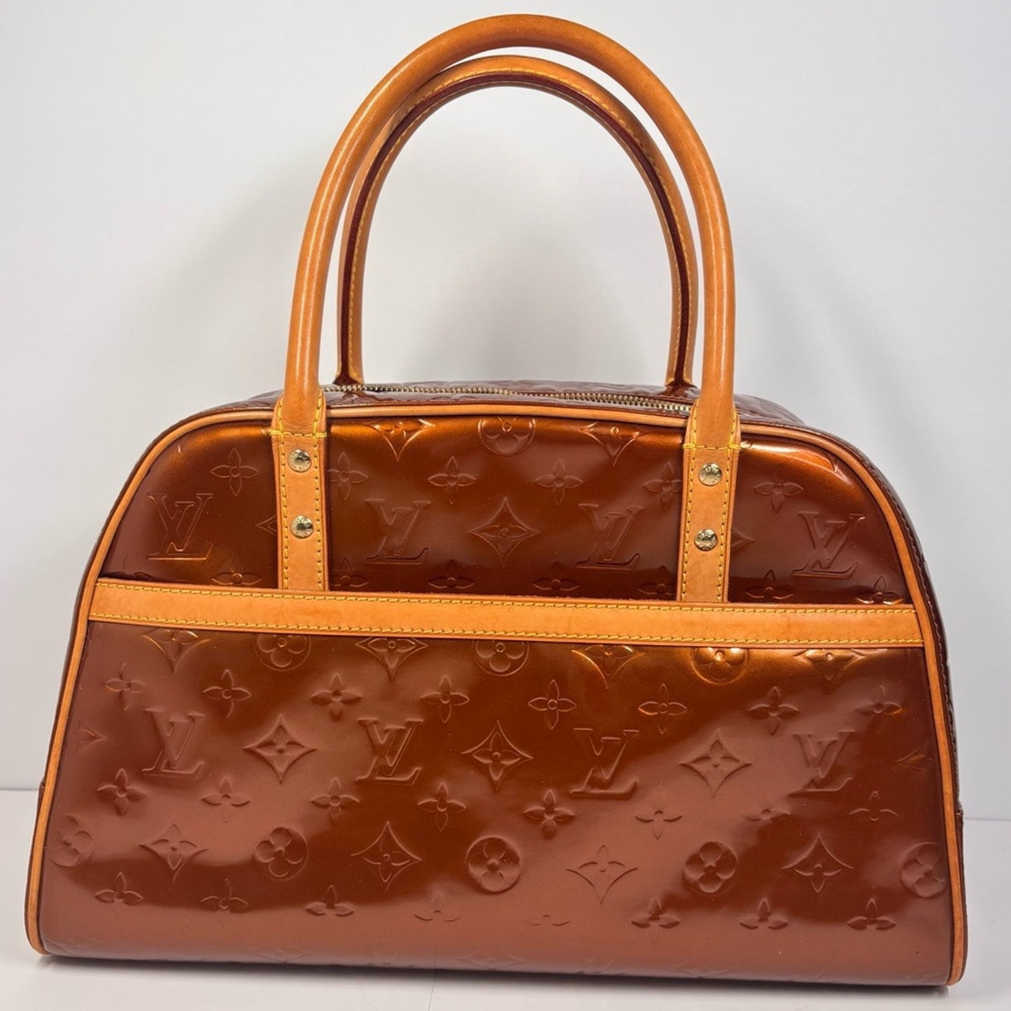 Louis Vuitton Bronze Monogram Vernis Tompkins Square ✨