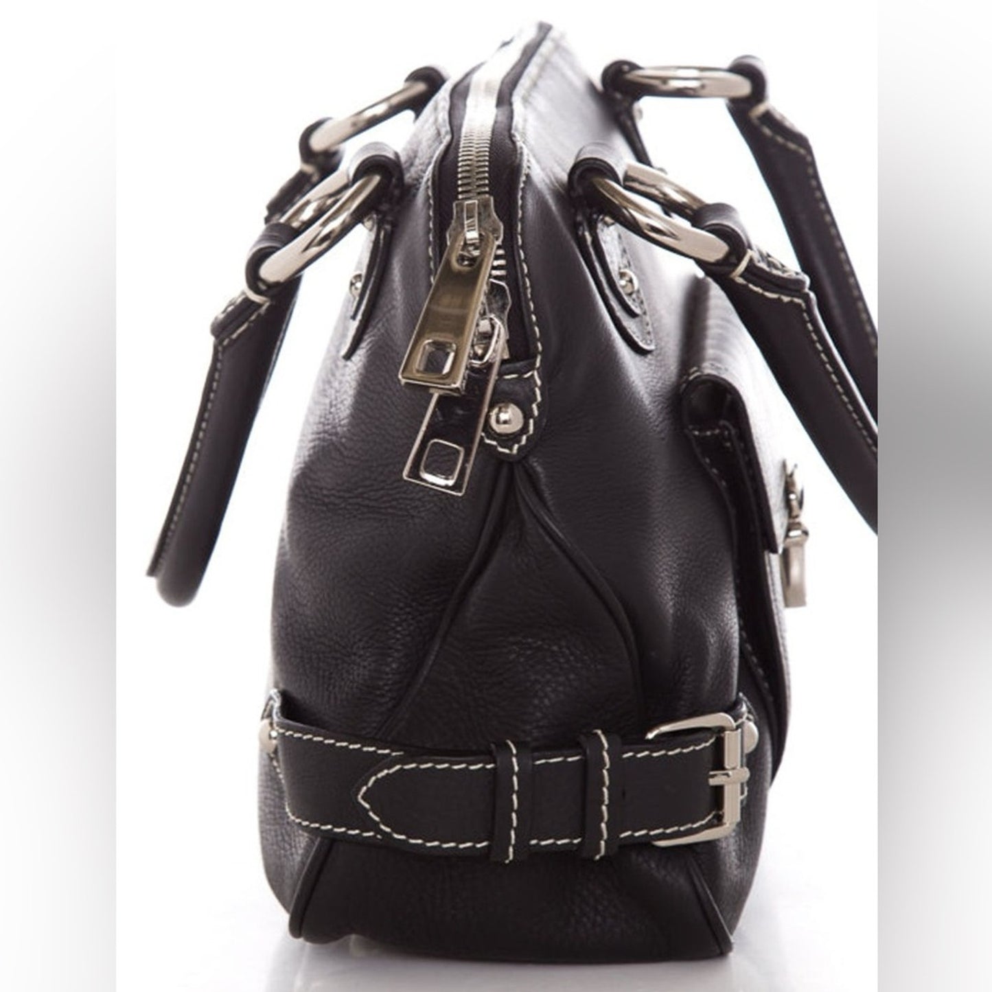 Marc Jacobs Black Venetia Calf Leather Satchel ✨