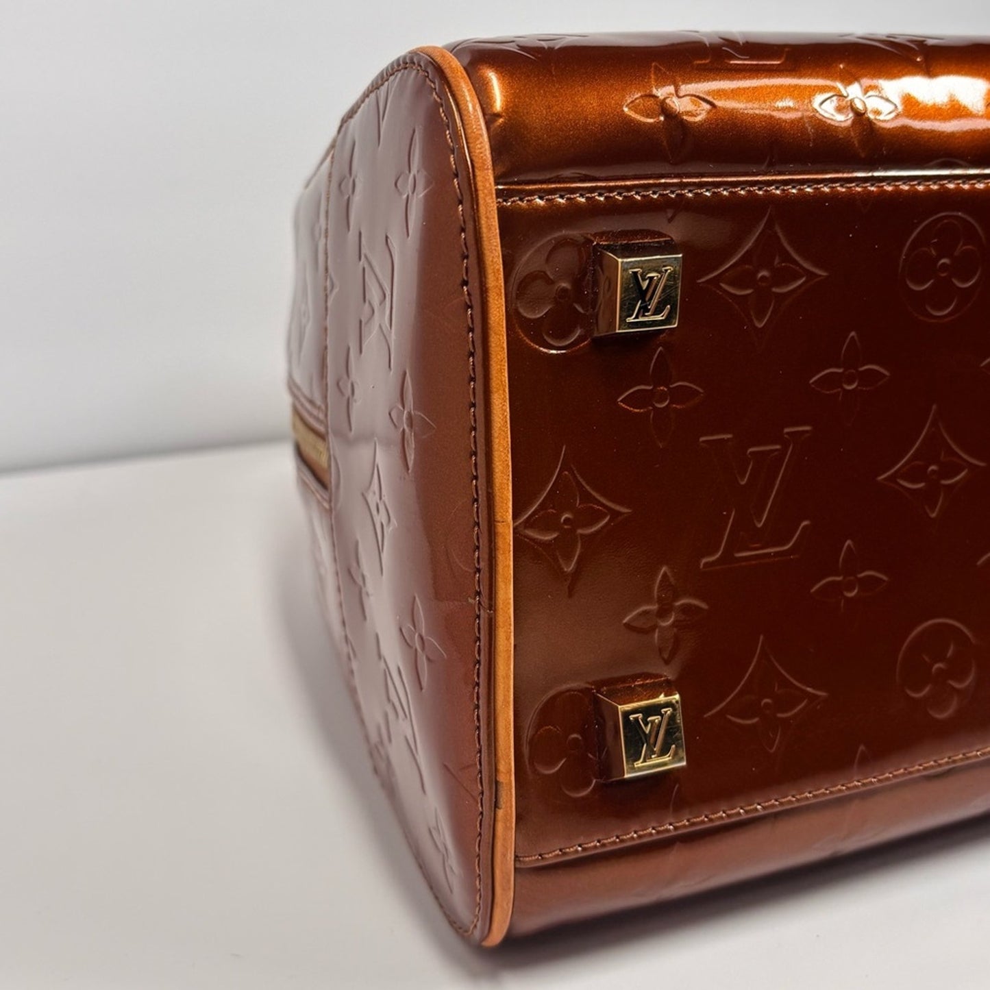 Louis Vuitton Bronze Monogram Vernis Tompkins Square ✨