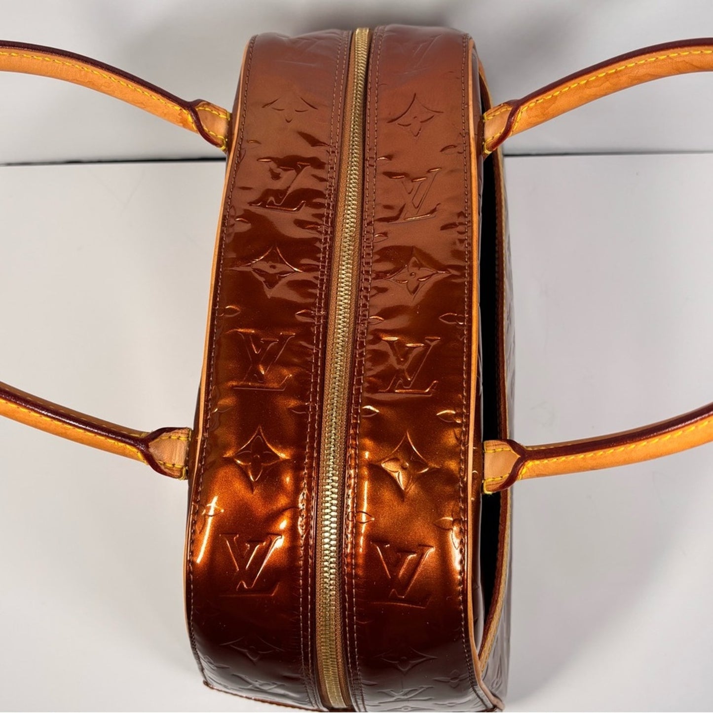 Louis Vuitton Bronze Monogram Vernis Tompkins Square ✨