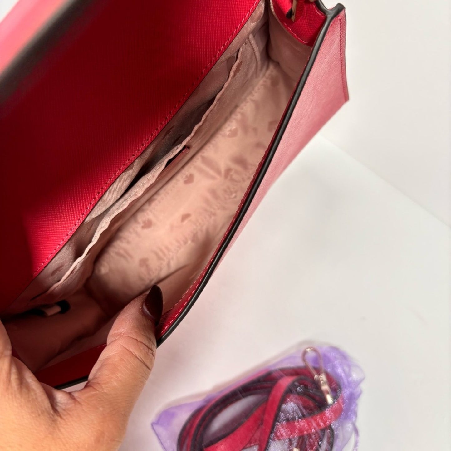 Kate Spade Carson Convertible Crossbody Bag in Pink Ruby ✨