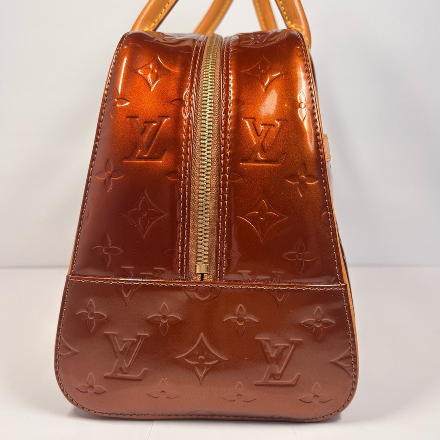 Louis Vuitton Bronze Monogram Vernis Tompkins Square ✨
