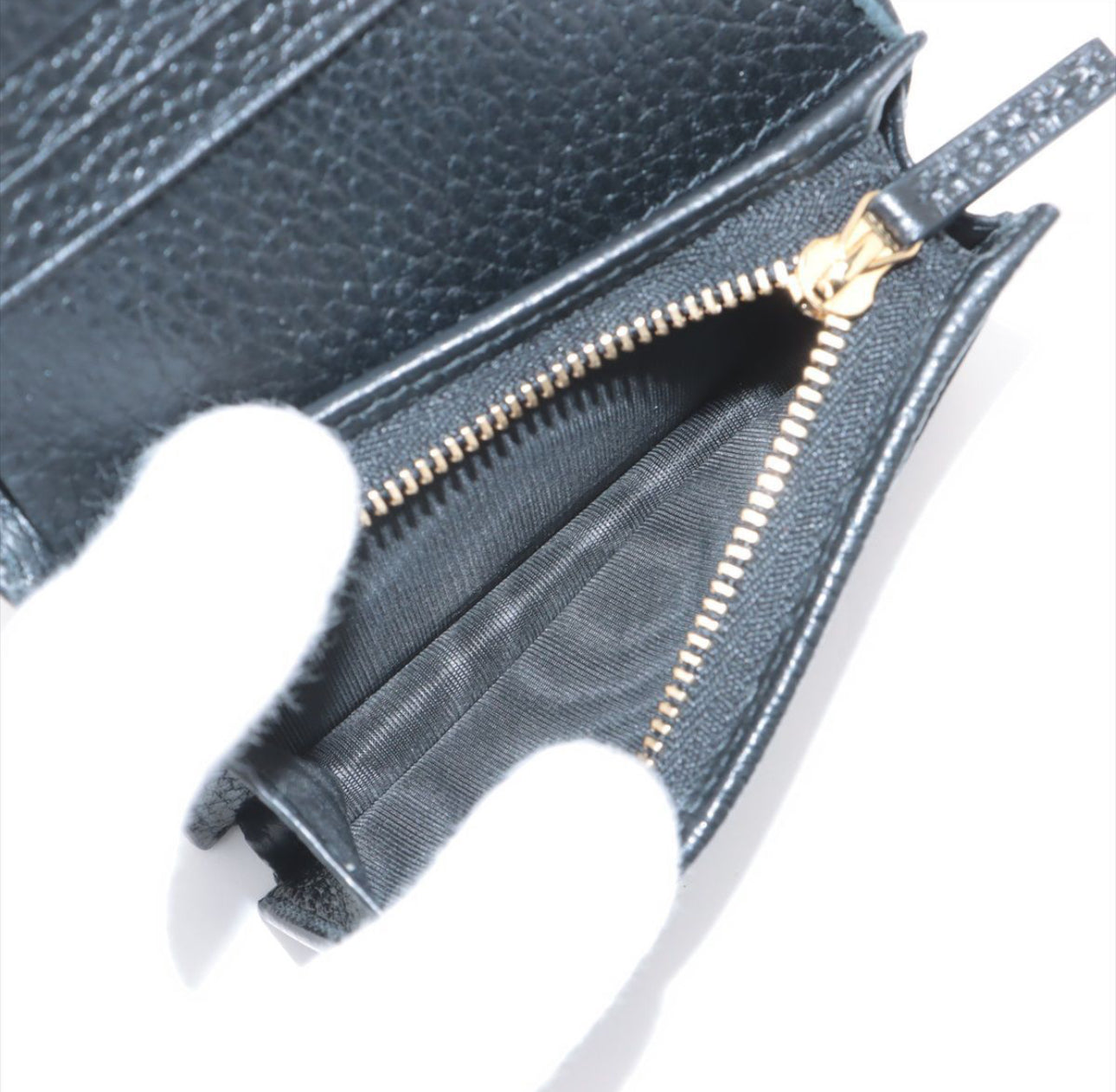 Gucci GG Marmont bi-color card case wallet black ✨