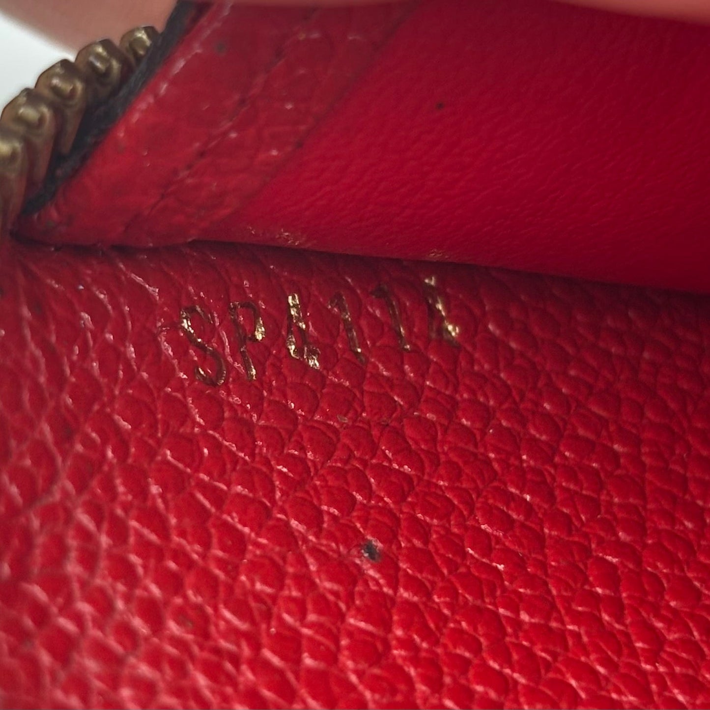 Louis Vuitton Zippy Wallet Empreinte Leather Red - Pre Owned ✨