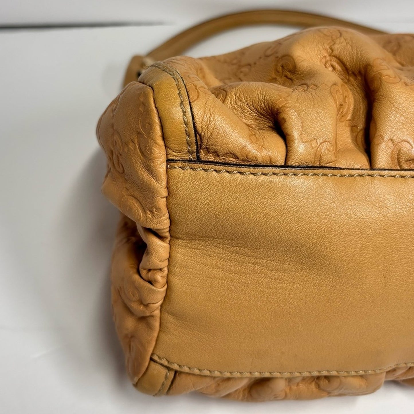 Gucci Light Brown Guccissima Leather Small D Ring Shoulder Bag ✨