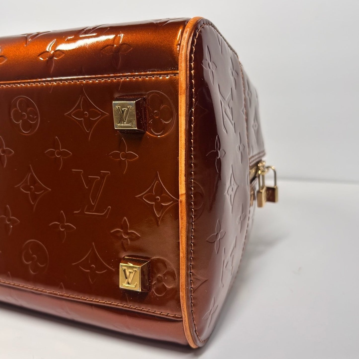Louis Vuitton Bronze Monogram Vernis Tompkins Square ✨