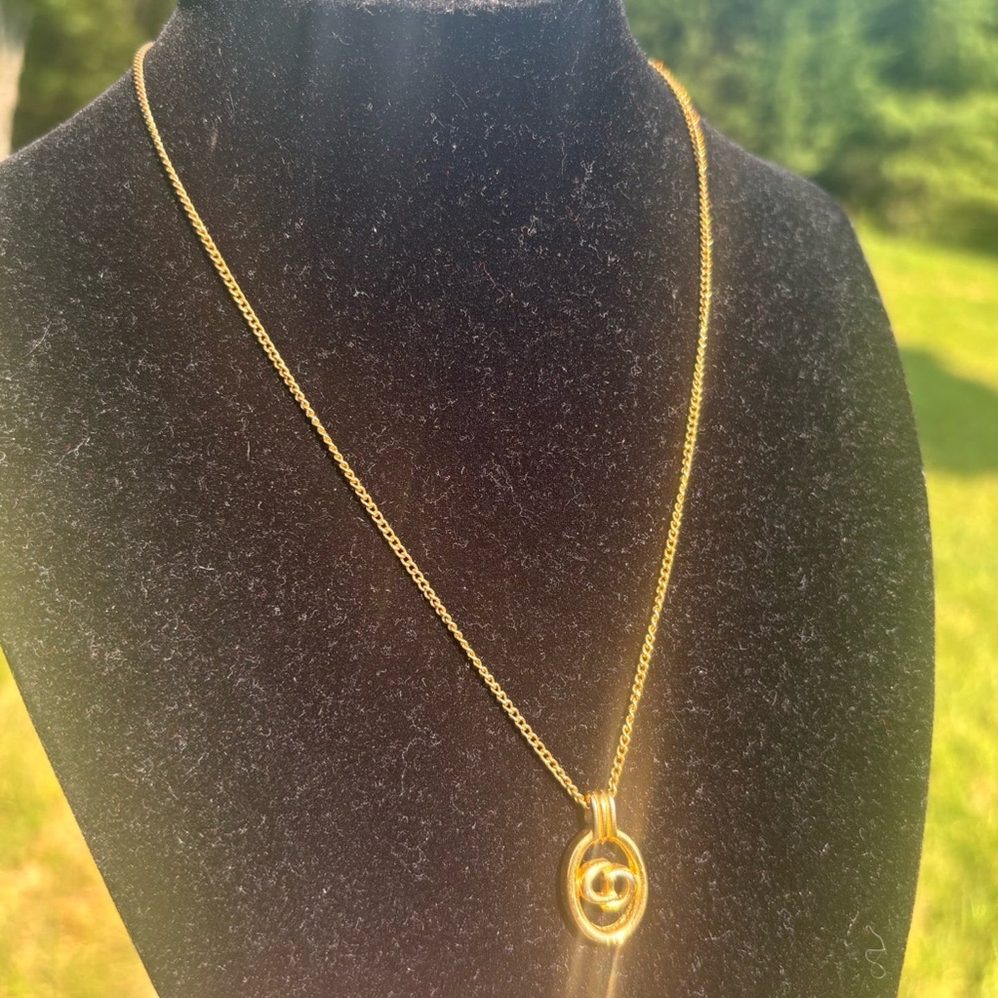 Christian Dior CD Gold plated Necklace ✨