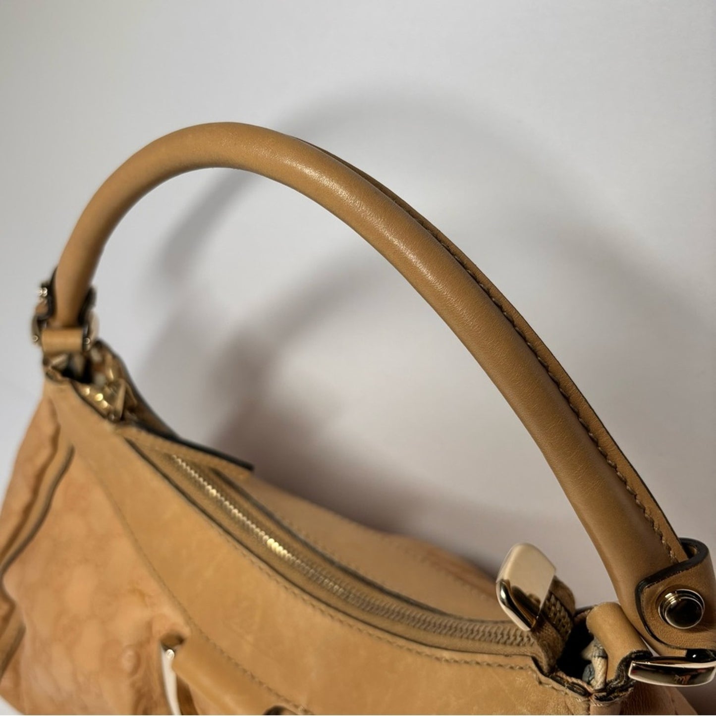 Gucci Light Brown Guccissima Leather Small D Ring Shoulder Bag ✨