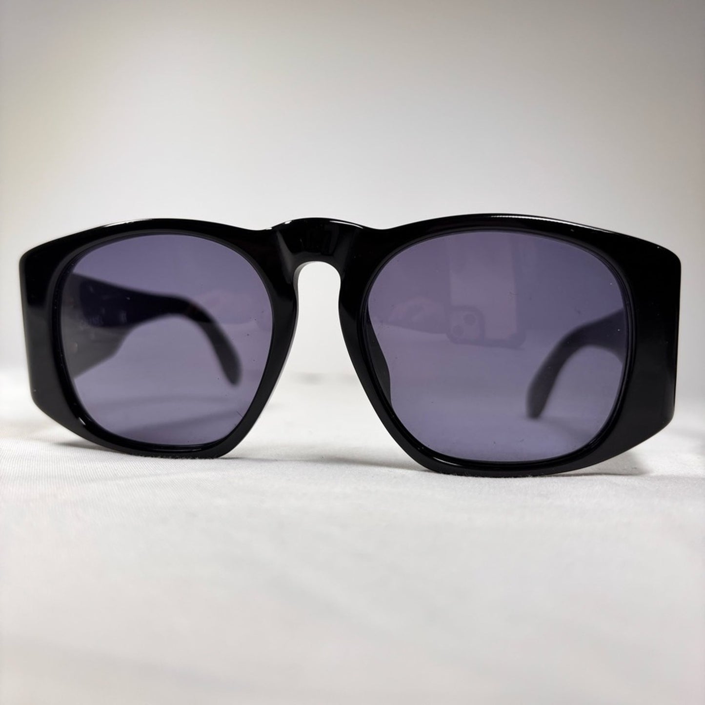 Chanel Interlocking CC Logo Square Black and Gold Sunglasses set✨