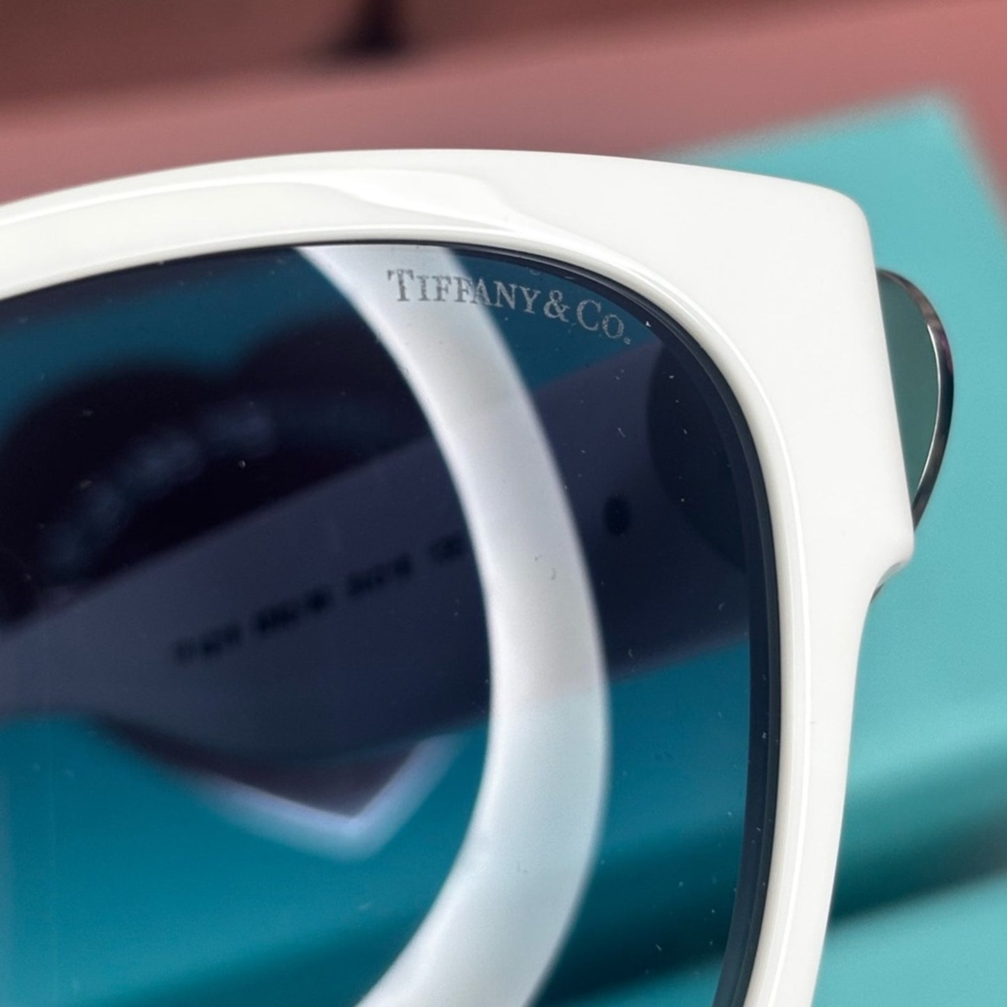 Tiffany & Co Return to Tiffany Sunglasses in White with Tiffany Blue Lenses