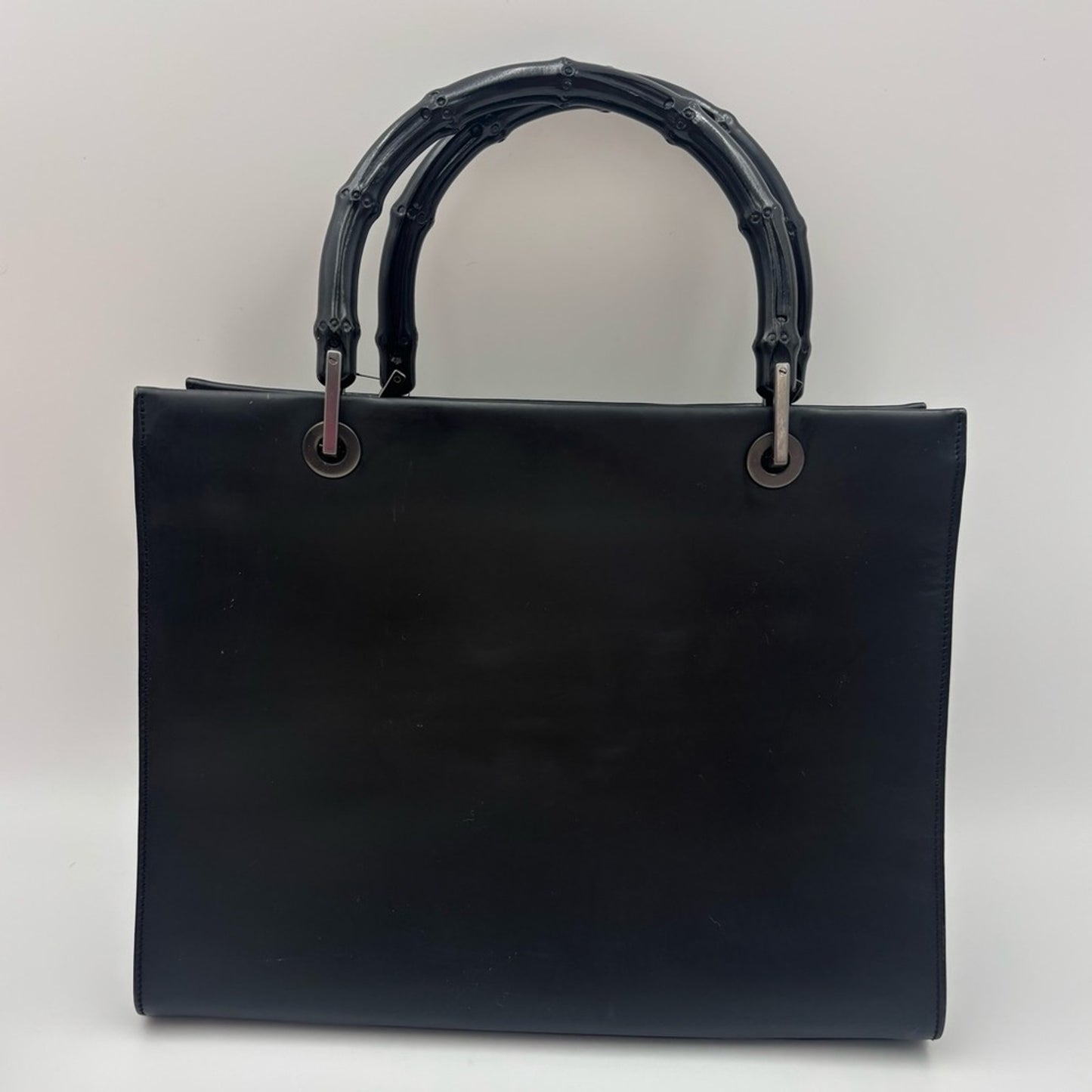 Gucci Bamboo Handle Satchel Black Interior with Logo Detail✨