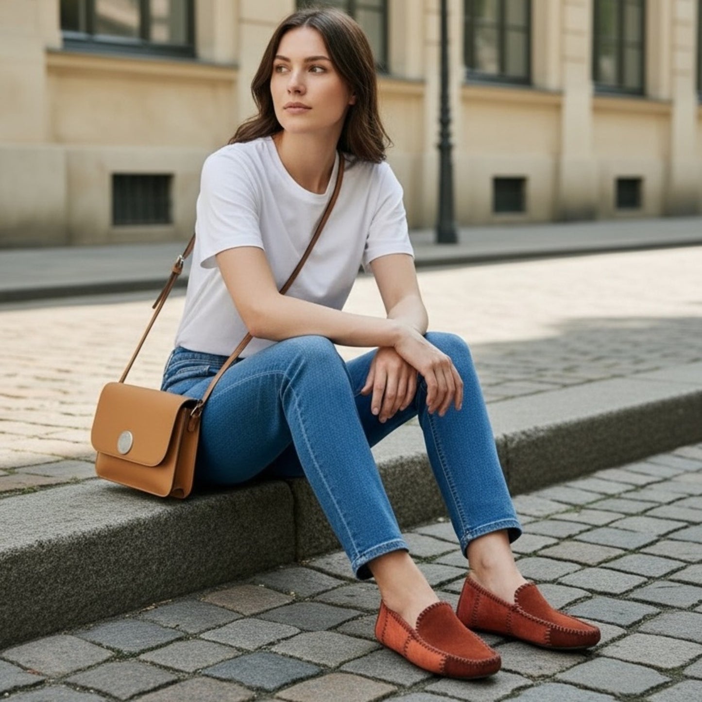 Salvatore Ferragamo Sport Red Suede Patchwork Loafers