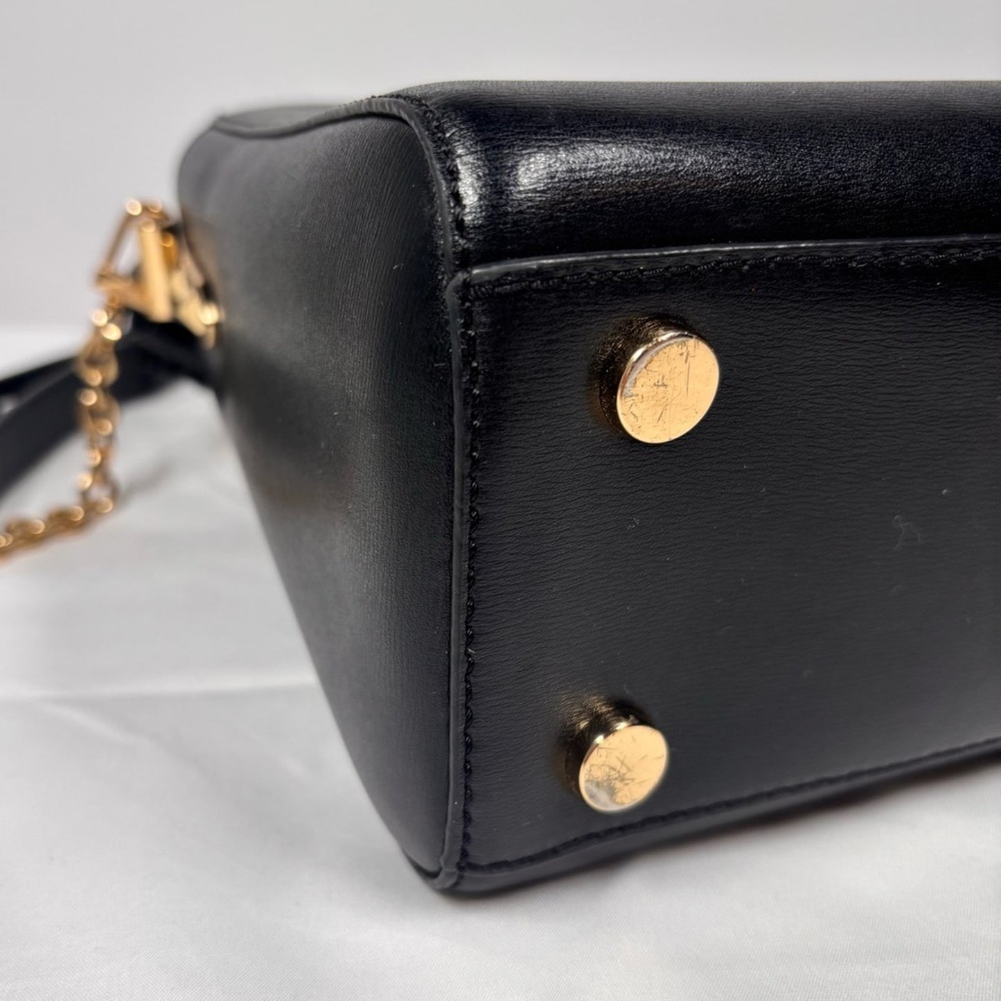 Michael Kors Karlie Medium Leather Black Satchel and crossbody bag ✨
