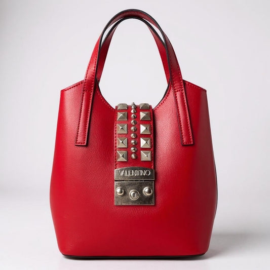 Valentino Red Rockstud Leather Convertible
Tote Backpack Bag ✨