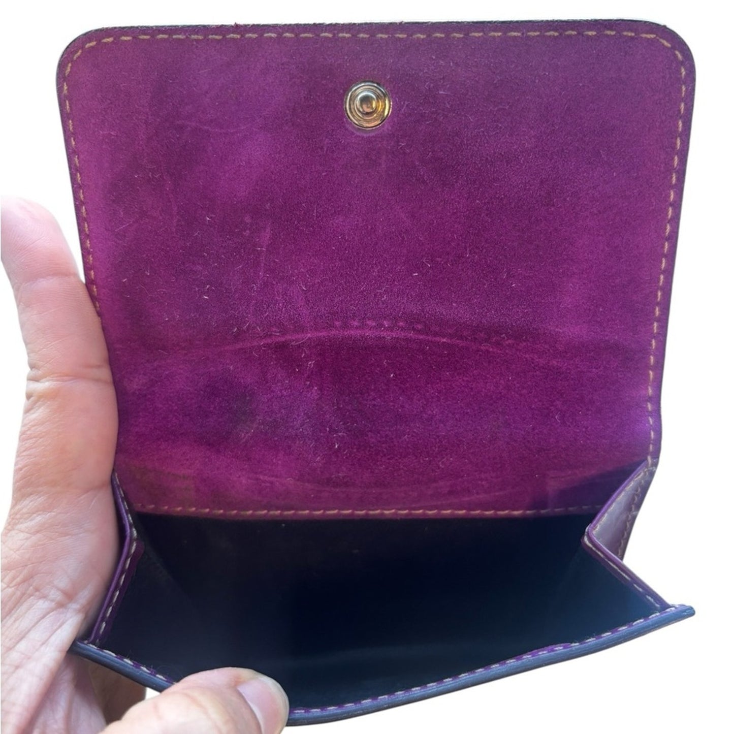 Gucci Burgundy Patent Leather Bow Compact Wallet