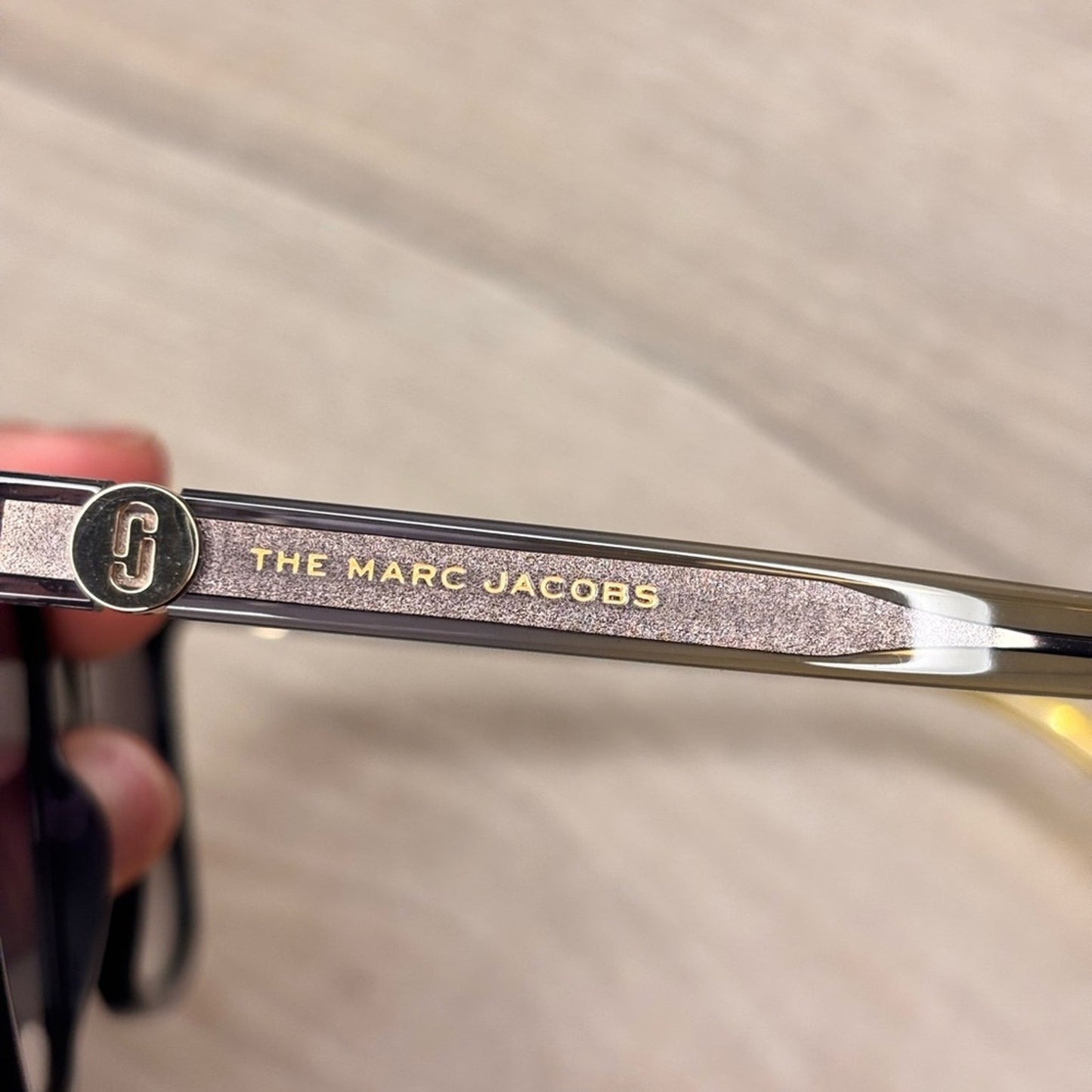 Marc Jacobs square Black and Yellow Sunglasses 582/S