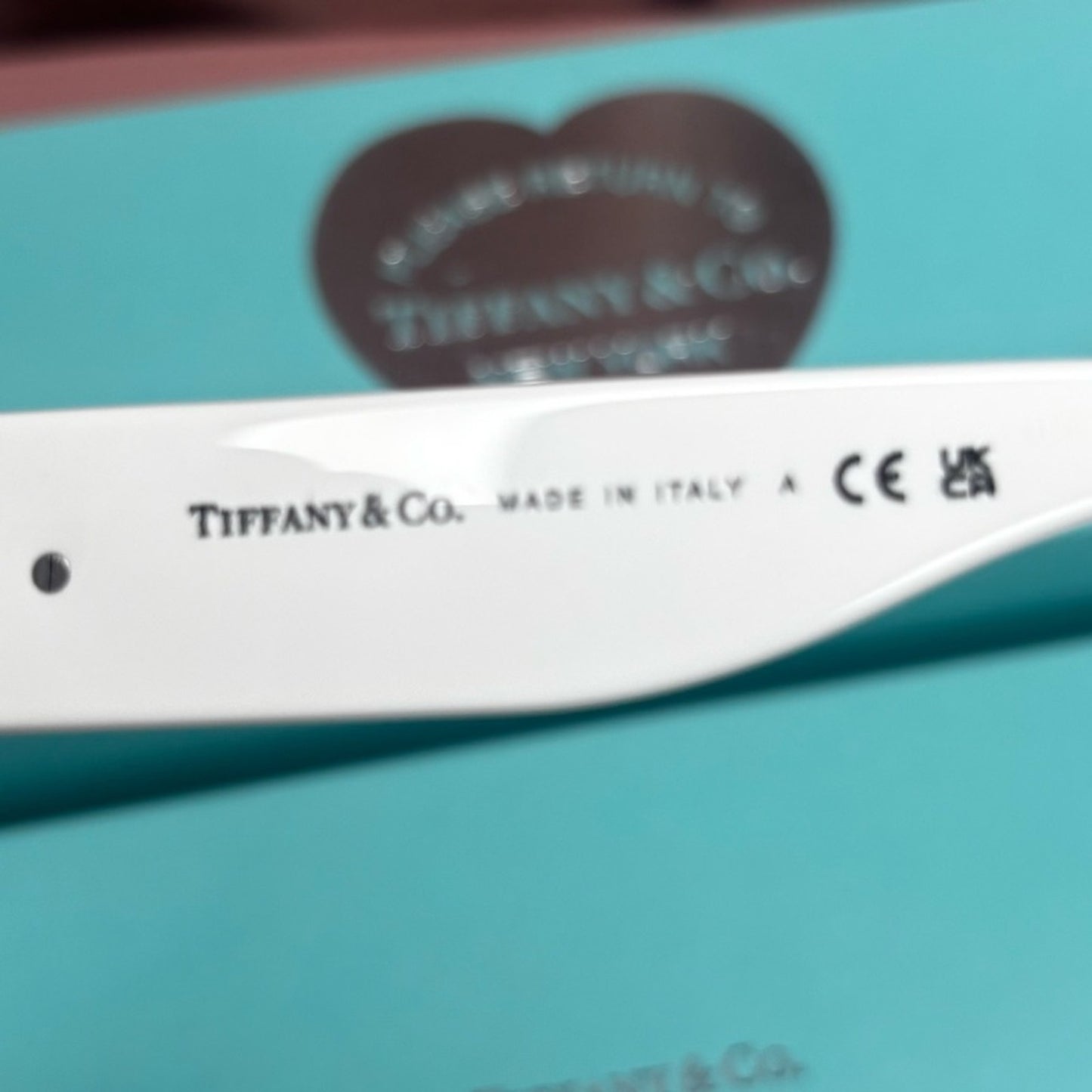 Tiffany & Co Return to Tiffany Sunglasses in White with Tiffany Blue Lenses