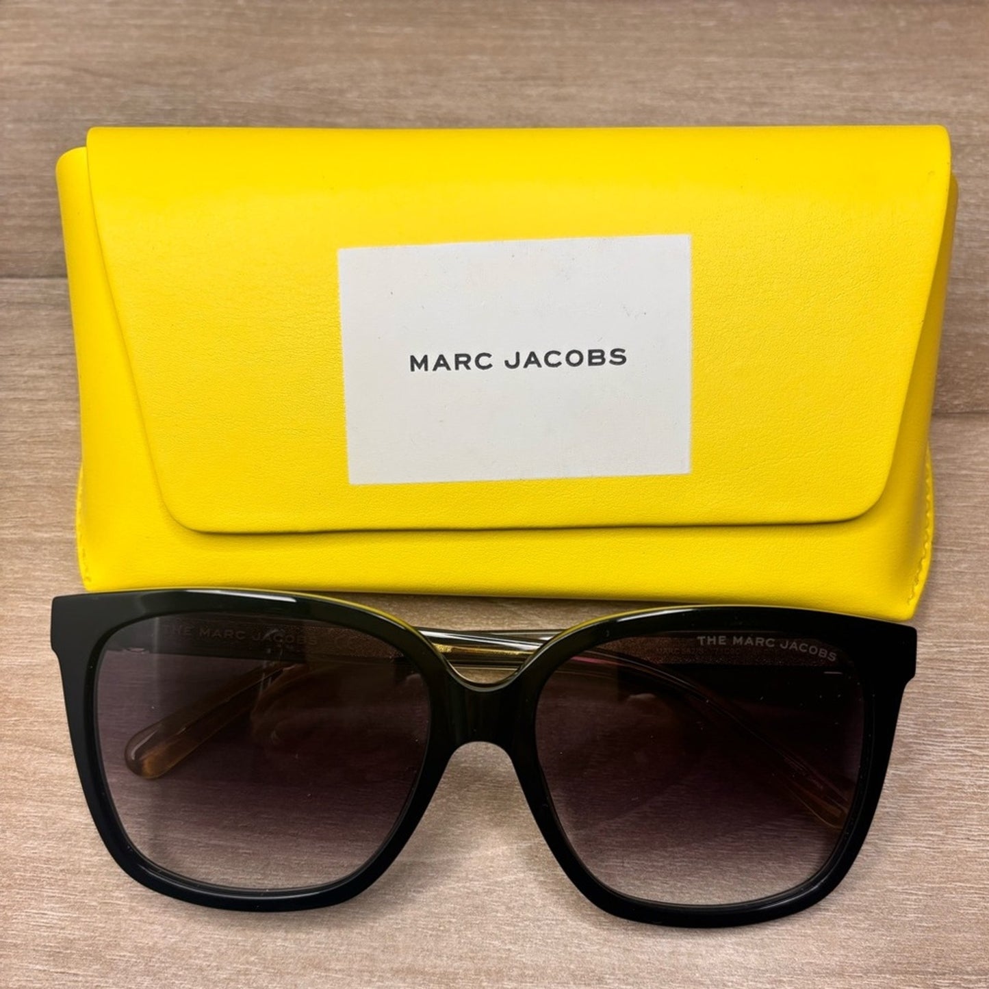 Marc Jacobs square Black and Yellow Sunglasses 582/S