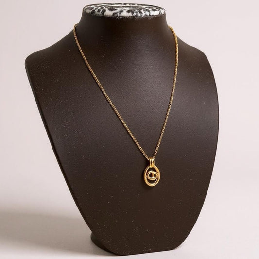 Christian Dior CD Gold plated Necklace ✨