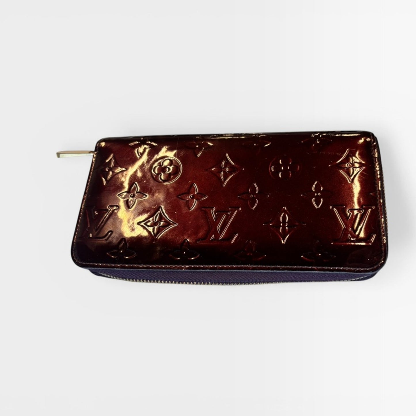 Louis Vuitton Vernis Zippy Wallet Rouge Fauviste