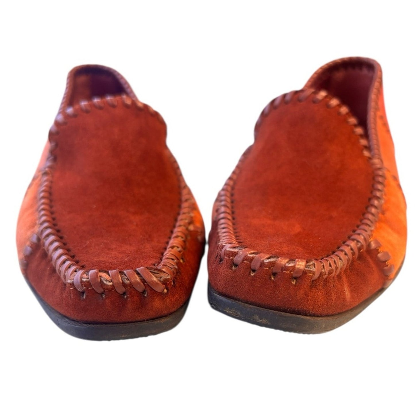 Salvatore Ferragamo Sport Red Suede Patchwork Loafers