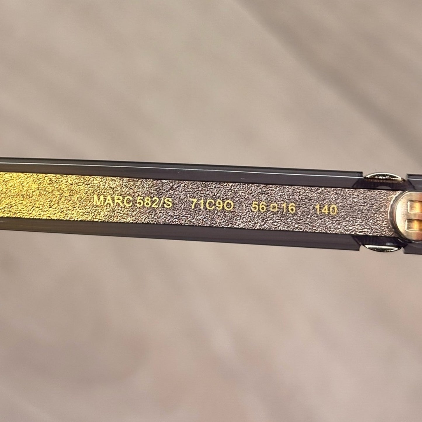 Marc Jacobs square Black and Yellow Sunglasses 582/S