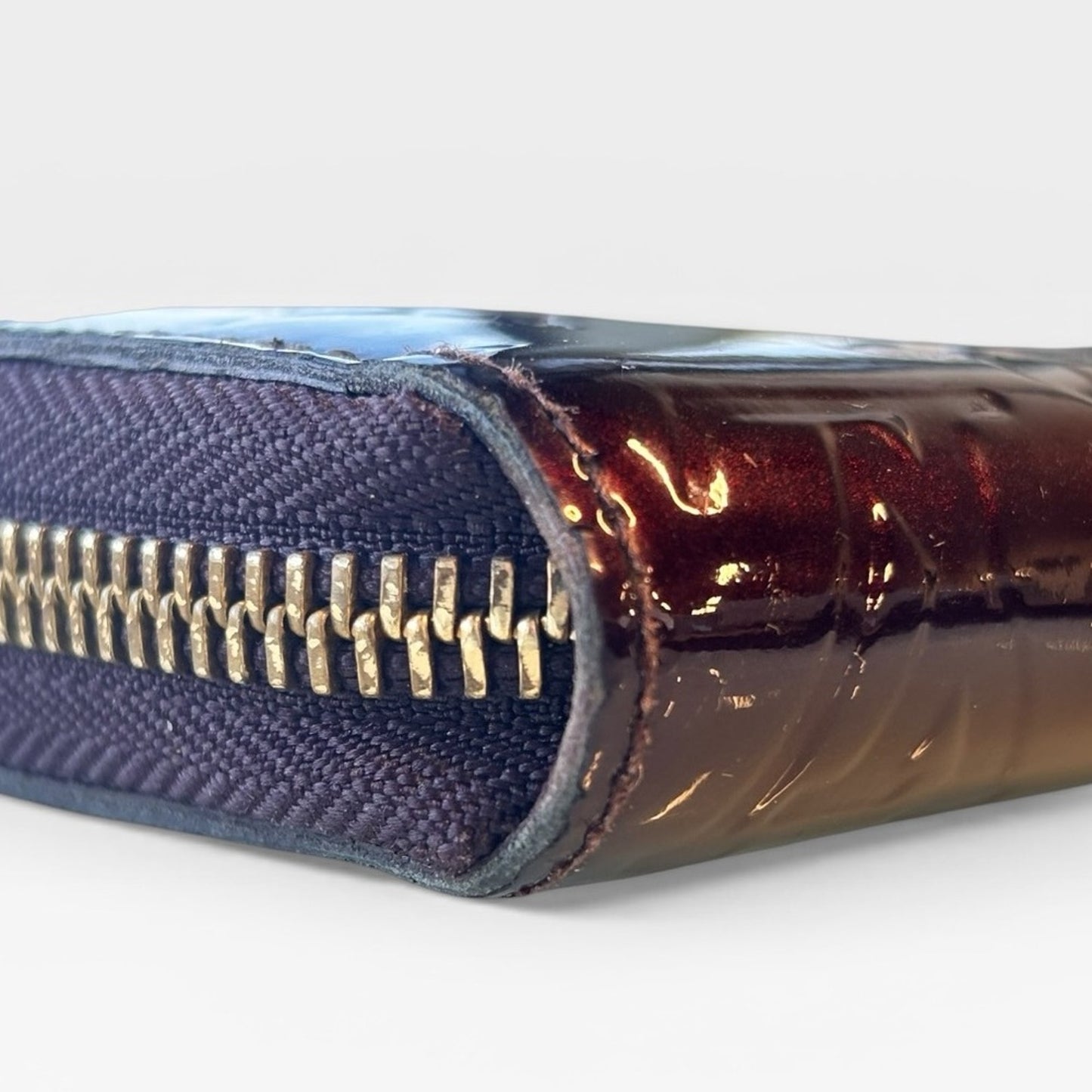 Louis Vuitton Vernis Zippy Wallet Rouge Fauviste